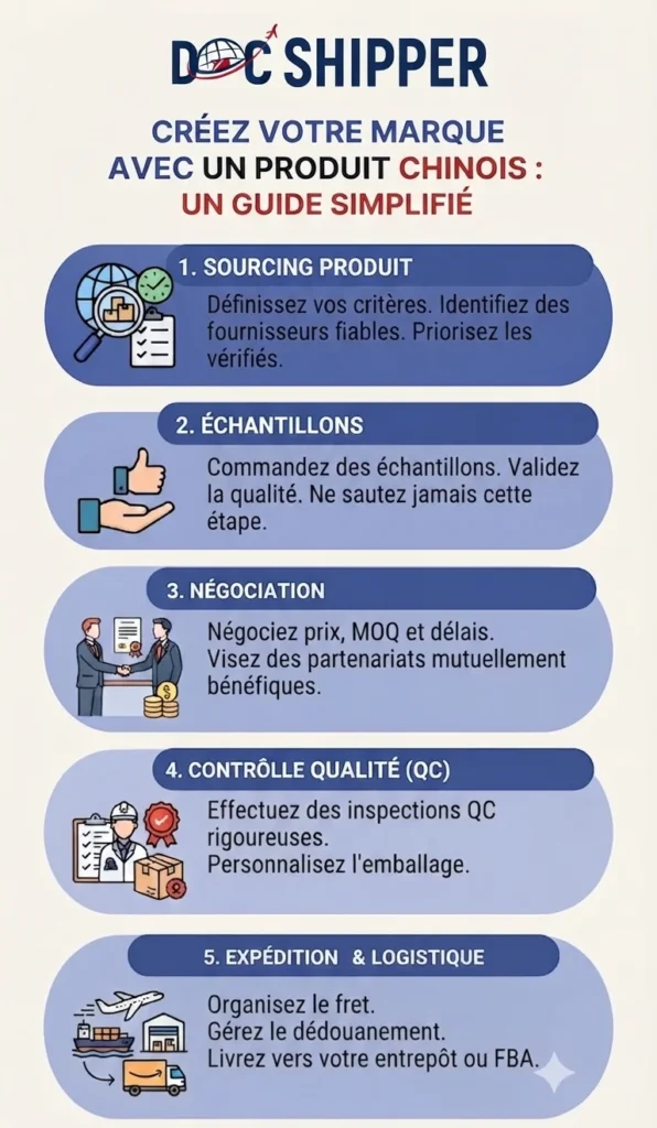 Créer votre marque avec un produit Chinois