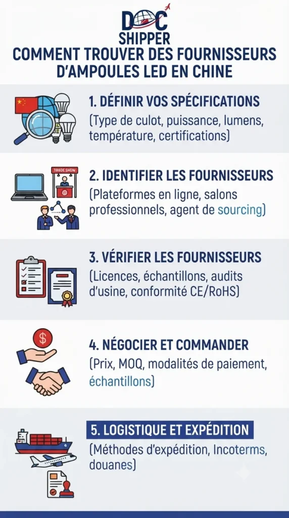Comment trouver des fournisseurs d’ampoules LED en Chine ?
