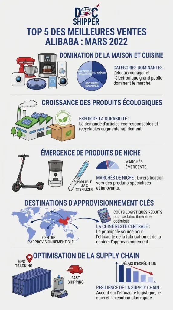 Top 50 des Meilleures Ventes Alibaba [Mars 2022]