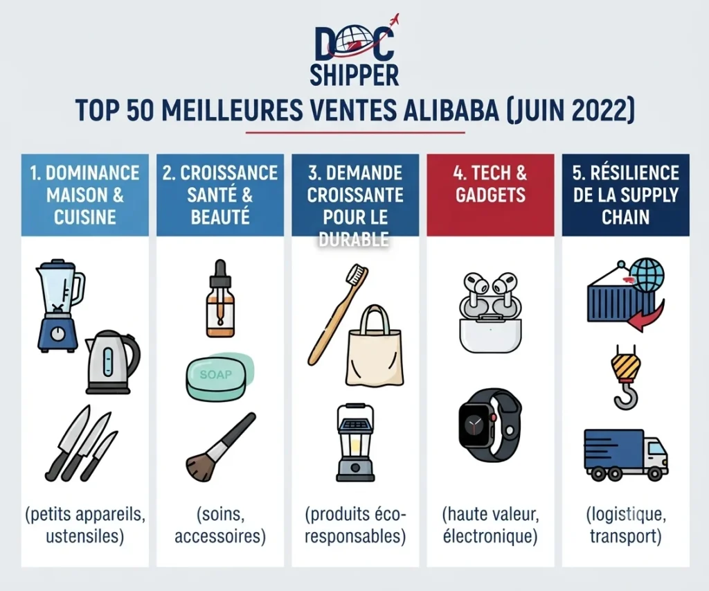 Top 50 des Meilleures Ventes Alibaba [Juin 2022]