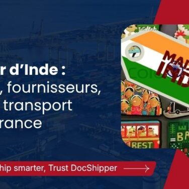 Importer d’Inde produits, fournisseurs, droits et transport vers la France