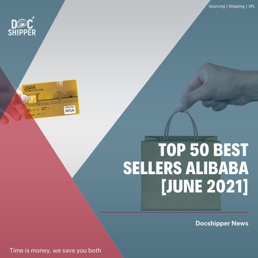 Top 50 best sellers Alibaba June 2021
