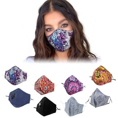 Reusable activated carbon cotton face mouth mask