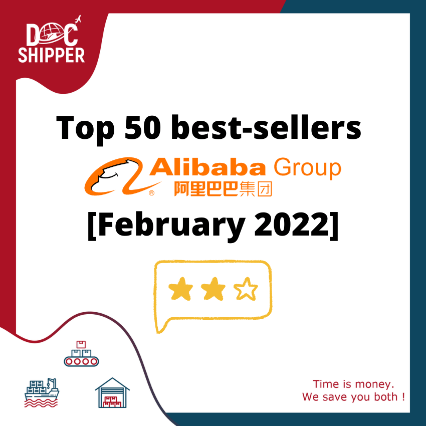 Top 50 best-sellers Alibaba [February 2022]