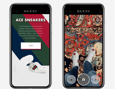 Gucci AR enriched app