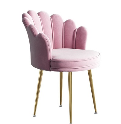 Velvet pink chair
