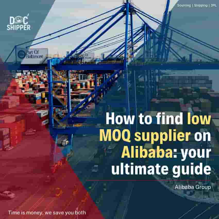 find low MOQ supplier on Alibaba