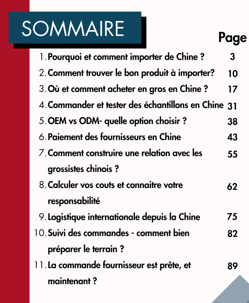 SOMMAIRE E-BOOK