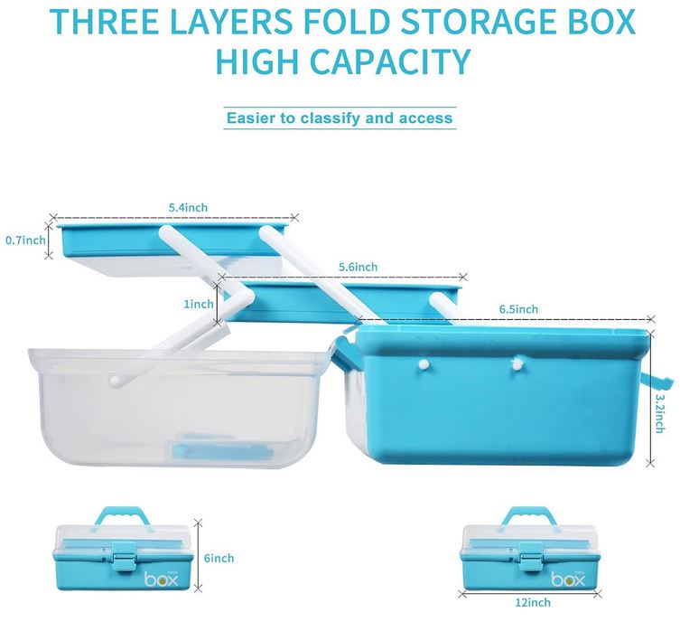 Folding storage box